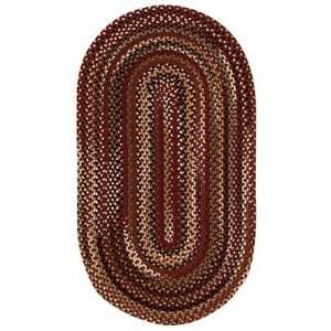   Bangor Cinnamon Braided Rug Size Concentric 3 x 5