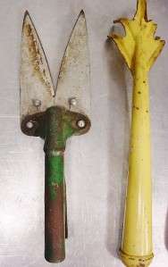 Vintage GARDEN TOOLS Clippers Weed Puller Cultivator  