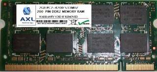 2GB PC2 4200 DDR2 SODIMM 533MHZ 200 PIN MEMORY RAM  