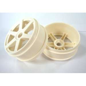   Racers Edge 1/8 Buggy 6 Spoke Wheels White (2) RCEK8002W Toys & Games