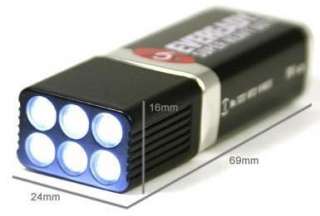 LED Mini Flashlight Torch with 9Volt EVEREADY Battery  