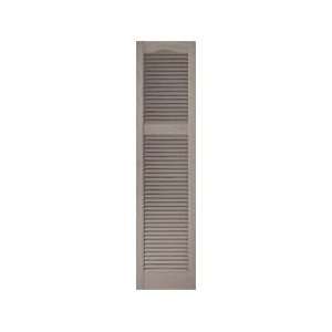 Mid America 12 x 54 Clay L3 Louvered Vinyl Exterior Shutters (Pair)