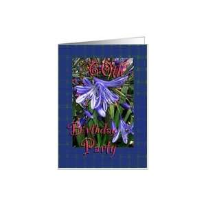  60th Birthday Party Invitation Lavender Lilies Card Toys 
