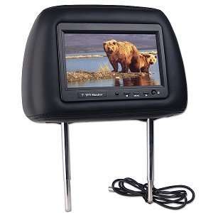  7 Inch TFT LCD Monitor Car Headrest with Remote (Black 