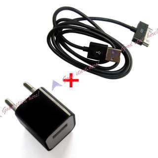 EU Plug Wall Home Charger Adapter+USB Data Cable for Iphone 4 4G 3GS 