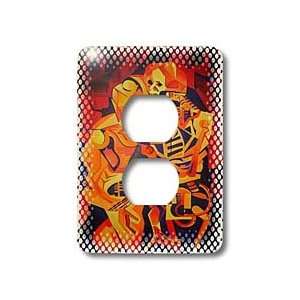 Taiche Acrylic Art   Halloween Skeletons   Light Switch Covers 