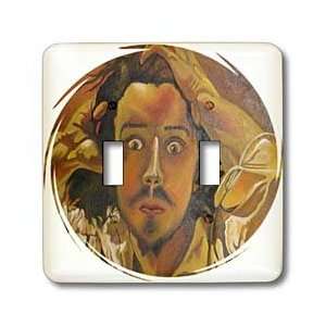 Taiche Acrylic Art   Portrait The Deperate Man   Light Switch Covers 