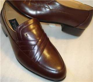ITALO mens Dress shoes Brown Loafer US size 9.5  