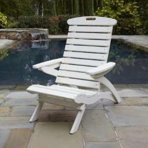  Epic Collection Adirondack Chair   Poly   Black Patio 