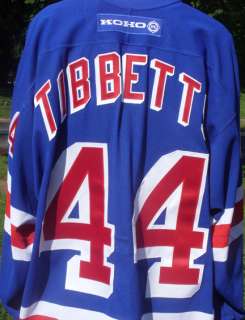 2002 2003 #44 Billy Tibbetts New York Rangers (National Hockey League 