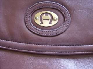 Etienne Aigner Vintage Purse Handbag Shoulder Bag Burgundy Rose 