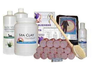   Own Bodywrap Business Kit Spa Clay ( Sea Clay ) Aloe Vera Body Wrap