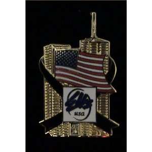    Elks 9 11 TwinTowers American Flag Lapel Pin 