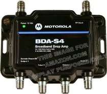   Motorola Signal Booster 4 Port BDA S4 Cable Modem TV HDTV Amplifier