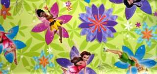 NEW* TINKERBELL FAIRIES gift wrap wrapping paper PARTY  