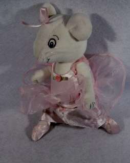 Angelina Ballerina white mouse 10 jointed pink tutu plush toy doll A 