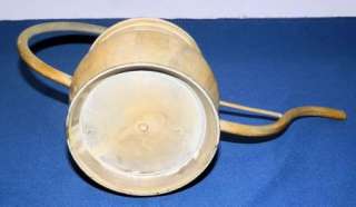 Vintage Small Watering Can Primitive Metal Brass? Art Deco Circular 