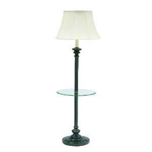   Floor Lamp with Table, Oil Rubbed Bronze with Off White Softback Shade