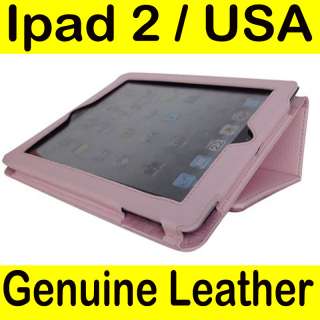 Apple iPad 2 Genuine Leather Smart Cover Stand Case PK  