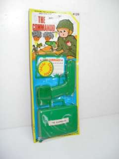 24 VINTAGE DIME STORE US ARMY COMMANDO TOY PLAY SETS  