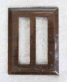 Art Moderne 40s Delicious Chocolate Plastic Belt Buckle  