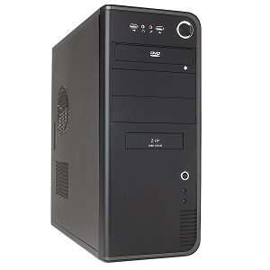  10 Bay ATX Computer Case   No Power Supply (Black 