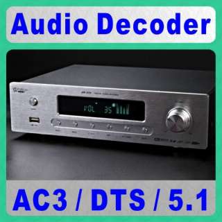 Audio Decoder AC3 DTS 5.1 USB Sound Card DAC Decoder with DSP Effects 