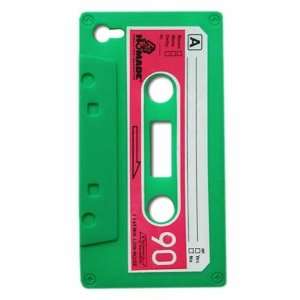  Green Cassette Tape Style Design Soft Silicone Skin Gel Cover Case 