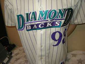   DIAMONDBACKS authentic sewn baseball jersey MLB 1998 Large 1998  