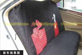 New Mickey & Minnie Mouse Car Seat Covers Black  