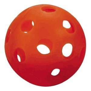   Plastic Baseballs (wiffle style)   6 Pack Red Balls