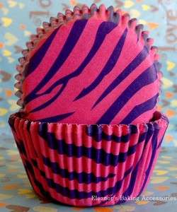   zebra animal print muffin baking cups cupcake liners cases    48 pcs