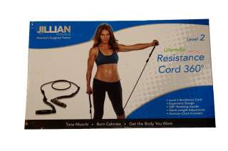 Jillian Michaels Resistance Workout Exercise Cord Band Tone Strength 