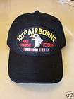 Black 101st Airborne Low Profile Baseball Cap  