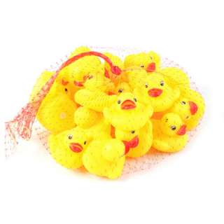 20 Baby Bath Toys Rubber race Ducks Yellow 5cm Hot Sell  