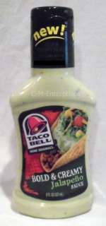Taco Bell Bold & Creamy Jalapeno Sauce 8 oz  