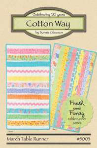 Quilting Pattern   Fresh & Fancy March Table Runner  