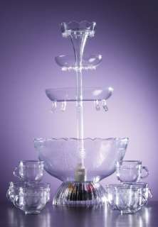   Electrics Lighted Party Fountain Beverage Set 082677132109  