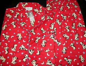 Womens Dog Pajamas Small Large XL NWT Flannel Pajamas  