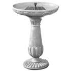 Smart Solar Portsmouth Solar BirdBath Pedestal Fountain  