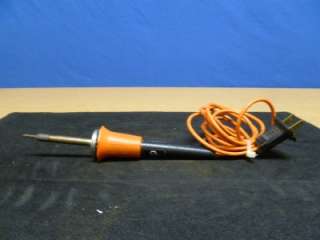 is a Black & Decker soldering iron. It is a 27 watts, 120 V AC/DC iron 