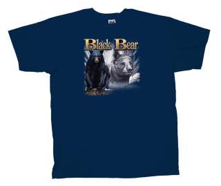 Black Bear T Shirt Black Bear Shadow Hunting Nb 2X  