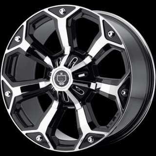 22 inch black TIS wheels rims 6x5.5 6x135 ford chevy tahoe navigator 