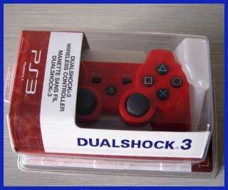 SIXAXIS Red Dualshock Wireless Bluetooth Controller for PS3  