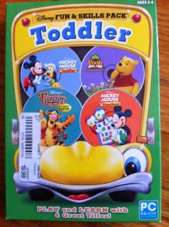 NEW* Disney Fun & Skills Pack Toddler 4 Games 705381190219  