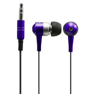 Sentry Metalix Earbud Headphones (HO488) with Carrying Case   Purple 