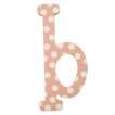   Letter   b My Baby Sam Pink Polka Dot Letter   b