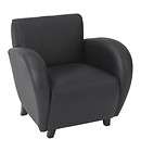 new leather office reception guest lounge club chair 