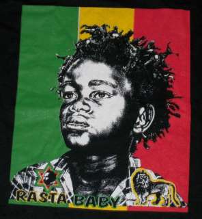 Buckwheat Bob Marley Rasta Shirt XL NEW Little Rascals  