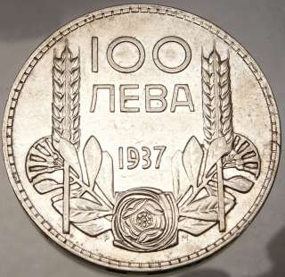 BORIS III búlgaro Tsar1937 monedas de plata auténtica auténtica de 